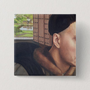 St. Ivo , detail of the Window 15 Cm Square Badge