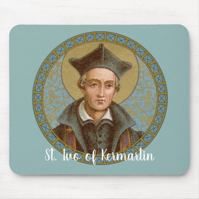 St. Ivo of Kermartin (BK 015) Mouse Pad (Front)