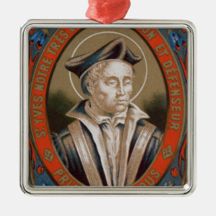 St. Ivo of Kermartin (M 005) Metal Ornament