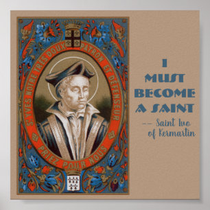 St. Ivo of Kermartin (M 005) Poster