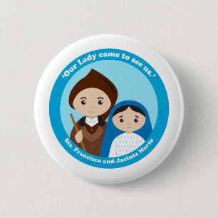 St. Jacinta and St.Francisco Marto 6 Cm Round Badge