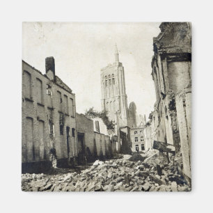 St. Jacob's Church, Ypres, June 1915 Magnet