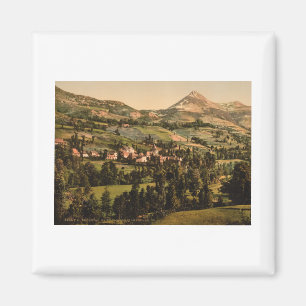 St Jacques and the Puy-Griou, Auvergne, France Magnet