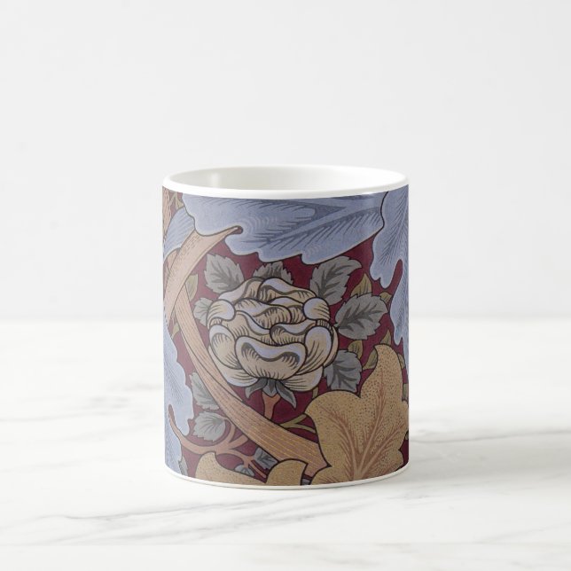 St. James Acanthus Leaf Pattern by William Morris Coffee Mug (Center)