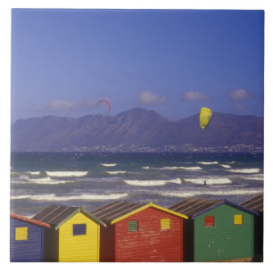 St. James Bay Bathing Boxes, near Capetown, 2 Ceramic Tile