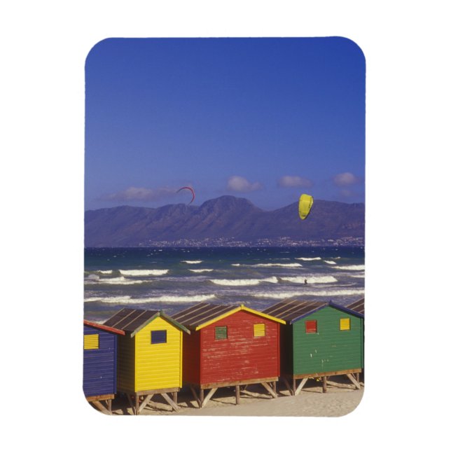 St. James Bay Bathing Boxes, near Capetown, 2 Magnet (Vertical)
