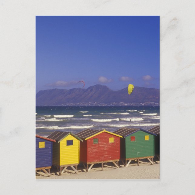 St. James Bay Bathing Boxes, near Capetown, 2 Postcard (Front)