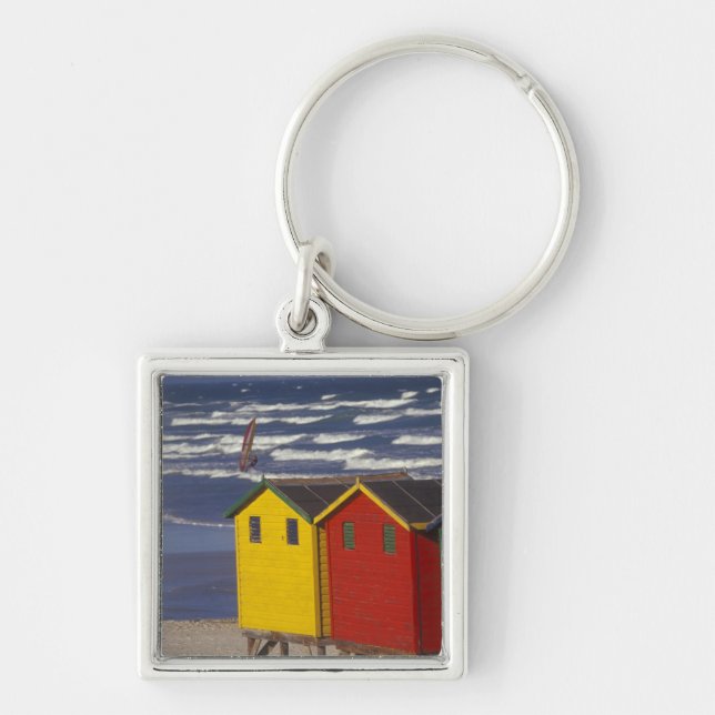 St. James Bay Bathing Boxes, near Capetown, 3 Key Ring (Front)