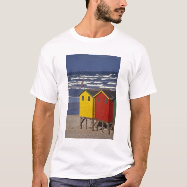 St. James Bay Bathing Boxes, near Capetown, 3 T-Shirt (Front)