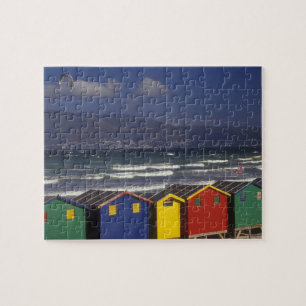 St. James Bay Bathing Boxes, near Capetown, Jigsaw Puzzle