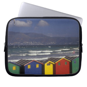 St. James Bay Bathing Boxes, near Capetown, Laptop Sleeve