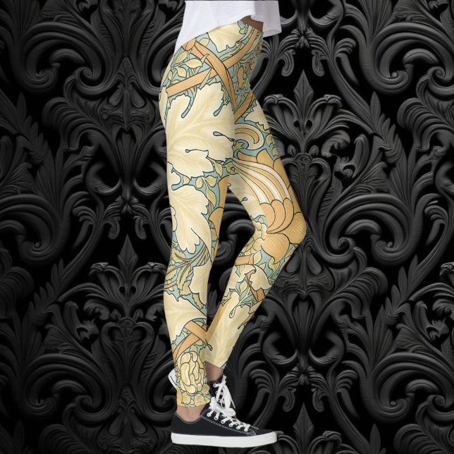 St. James by William Morris, Acanthus Leaves Leggings (St. James by William Morris, Textile Pattern Leggings)