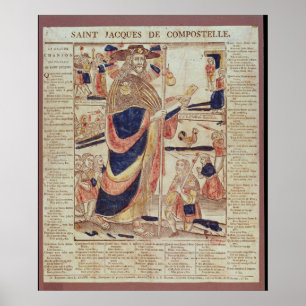 St. James of Compostela, c.1824 Poster