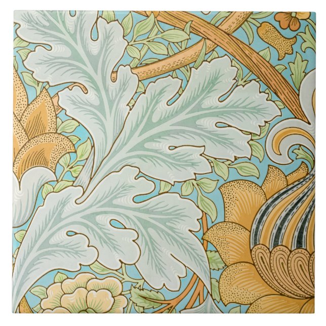 St James Pattern (by William Morris) Ceramic Tile (Front)
