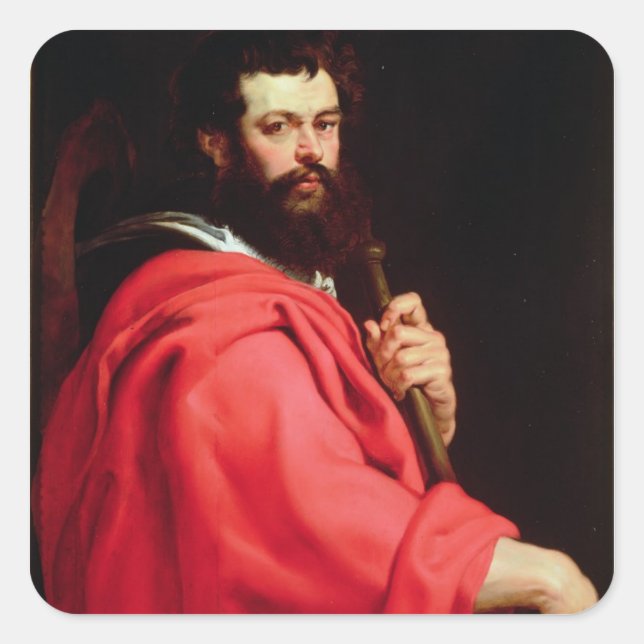 St. James the Apostle, c.1612-13 (oil on panel) Square Sticker (Front)