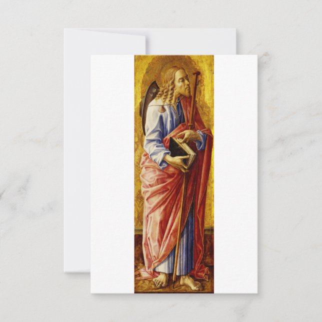 St. James the Great Crivelli Devotional Holy Card (Front)