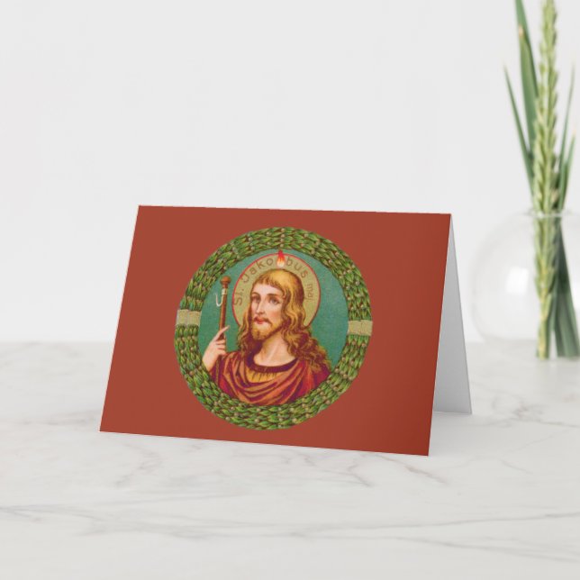 St. James the Greater (JMAS04) Blank Greeting Card (Front)