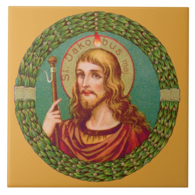 St. James the Greater (JMAS 04) Ceramic Tile (Front)