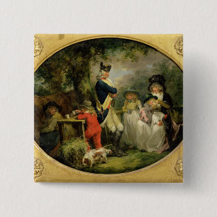 St. James's Park (oil on canvas) 15 Cm Square Badge