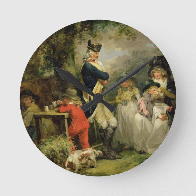St. James's Park (oil on canvas) Round Clock (Front)