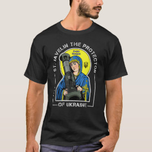 St. Javelin The Protector Of Ukraine Vintage Retro T-Shirt