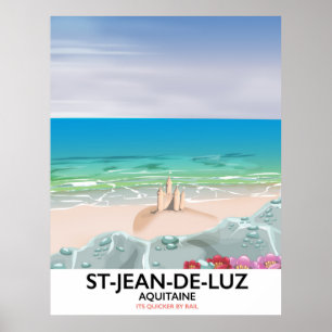 St-Jean-de-Luz, Aquitaine Travel poster