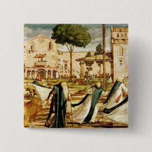 St. Jerome and Lion in the Monastery, 1501-09 15 Cm Square Badge