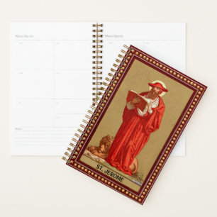 St. Jerome as Cardinal with Lion (P 004) Planner
