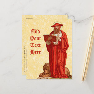 St. Jerome as Cardinal with Lion (P 004) Postcard