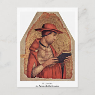 St. Jerome By Antonello Da Messina Postcard