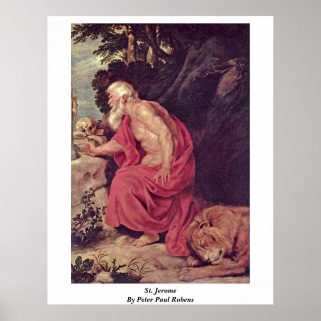 St. Jerome By Peter Paul Rubens Poster (Front)
