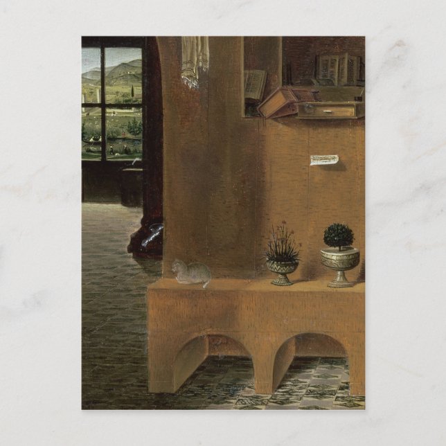 St. Jerome in his study, c.1475 Postcard (Front)