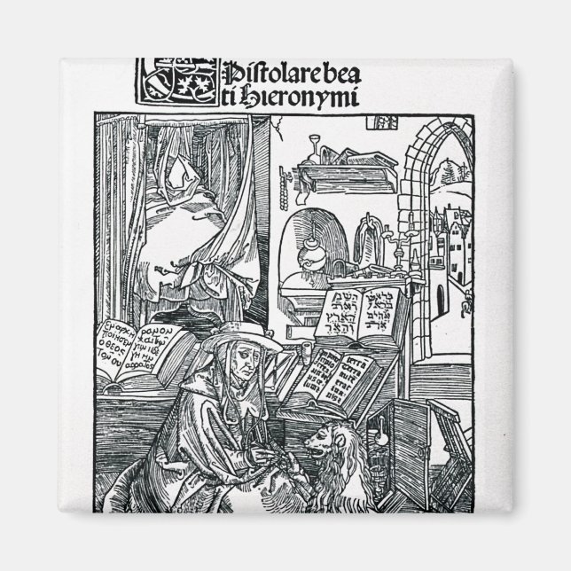 St. Jerome in his study Magnet (Front)