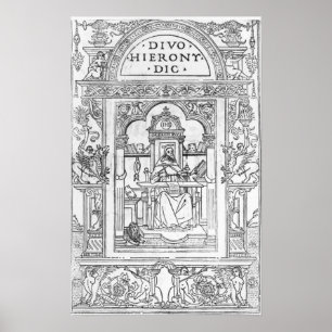 St. Jerome in his Study Poster