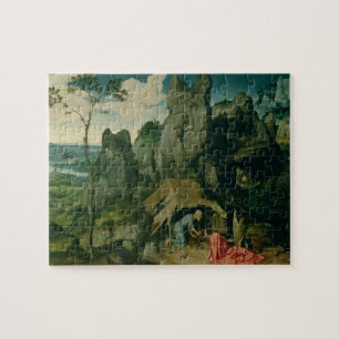 St. Jerome in the Desert (oil on panel) (see also Jigsaw Puzzle
