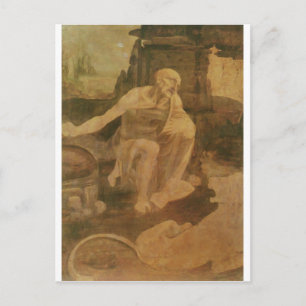St. Jerome in the Wilderness by Leonardo Da Vinci Postcard