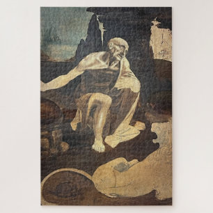 St. Jerome in the Wilderness–Unfinished Leonardo  Jigsaw Puzzle