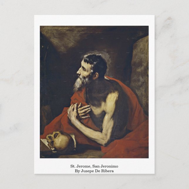 St. Jerome, San Jeronimo By Jusepe De Ribera Postcard (Front)