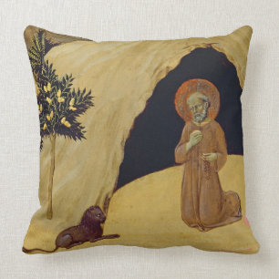 St. Jerome with the lion, 1436 (tempera on panel) Cushion