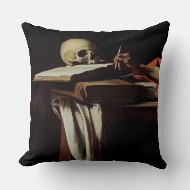 St. Jerome Writing, c.1604 (detail of 64911) Cushion (Front)