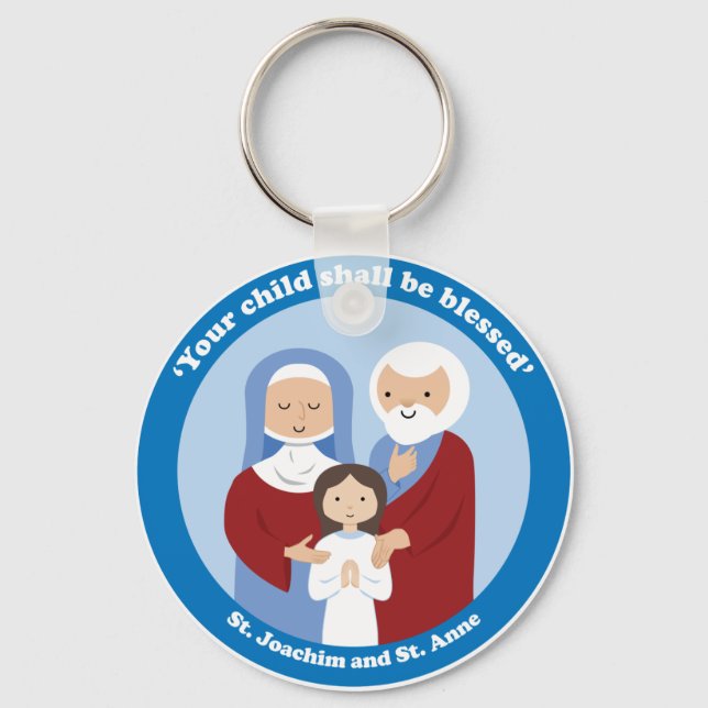 St. Joachim and St. Anne Key Ring (Front)
