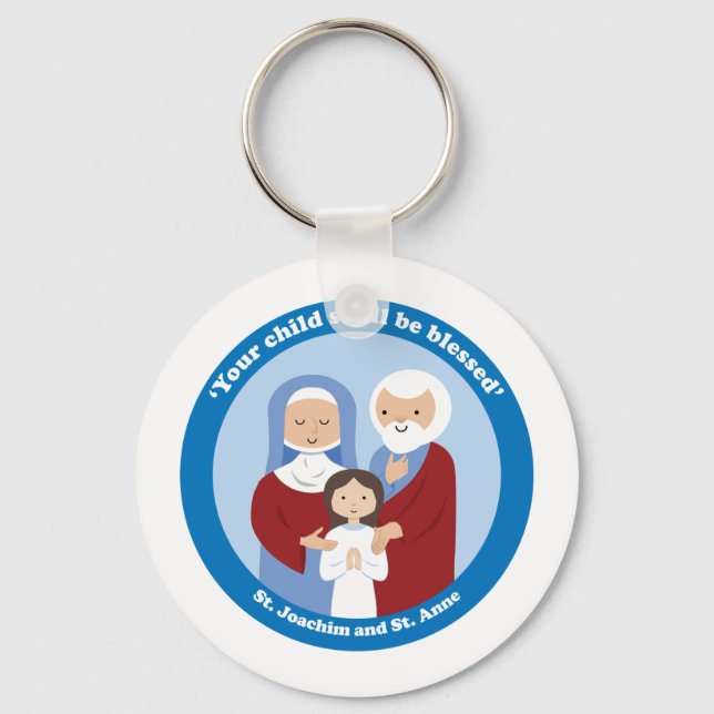St. Joachim and St. Anne Key Ring (Front)