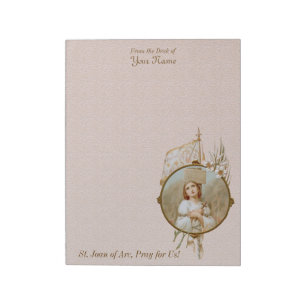 St. Joan Burning at the Stake (BF 01) V 8.5"x11" Notepad