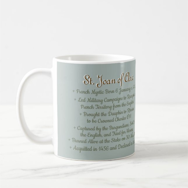 St. Joan of Arc (BF 01) Coffee Mug 1 (Left)