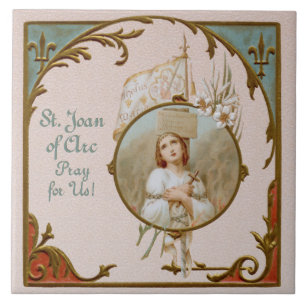 St. Joan of Arc Burning at the Stake (BF01) Tile 2
