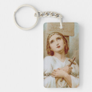 St. Joan of Arc Burning at the Stake (BF 01) Key Ring