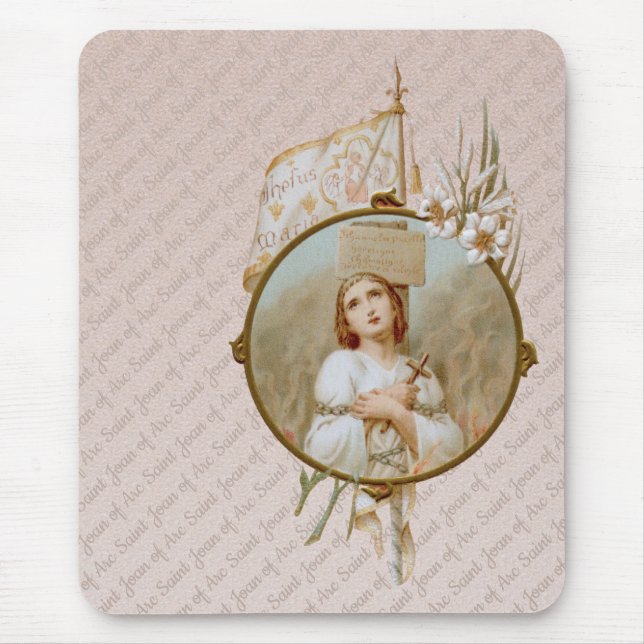 St. Joan of Arc Burning at the Stake (BF 01) Vert Mouse Pad (Front)