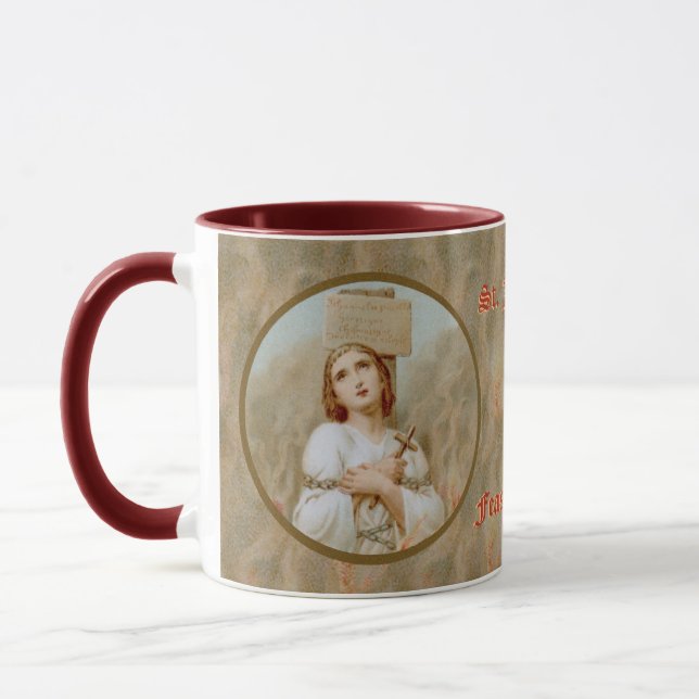 St. Joan of Arc Burning (BF 01) Coffee Mug 2 (Left)