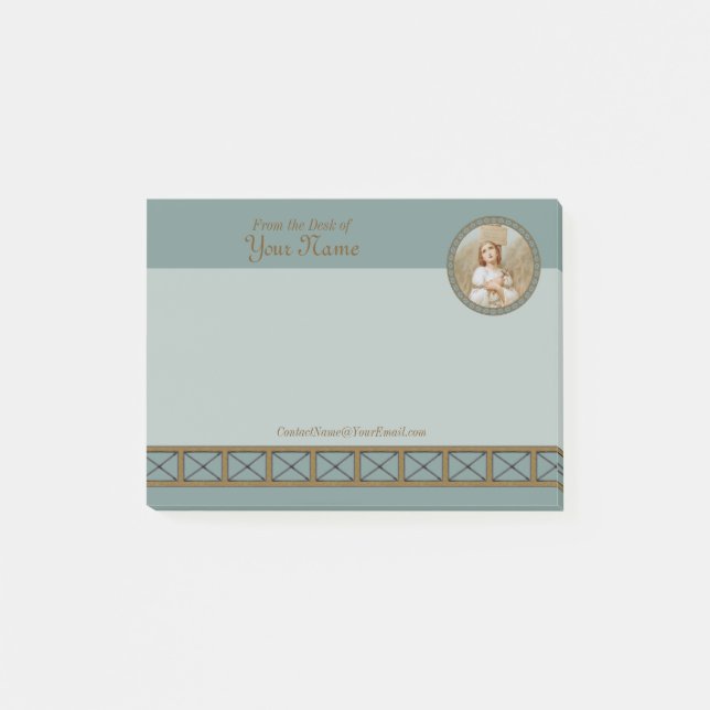 St. Joan of Arc Burning  (BF 01, Style 1) 4"x3" Post-it Notes (Front)