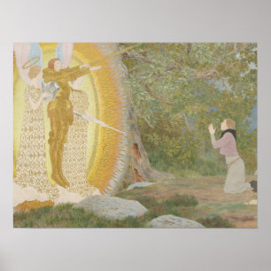 St Joan of Arc by Louis-Maurice Boutet de Monvel Poster